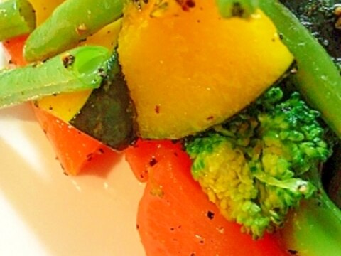 付け合わせに 温野菜のオリーブオイル炒め レシピ 作り方 By コポタン 楽天レシピ